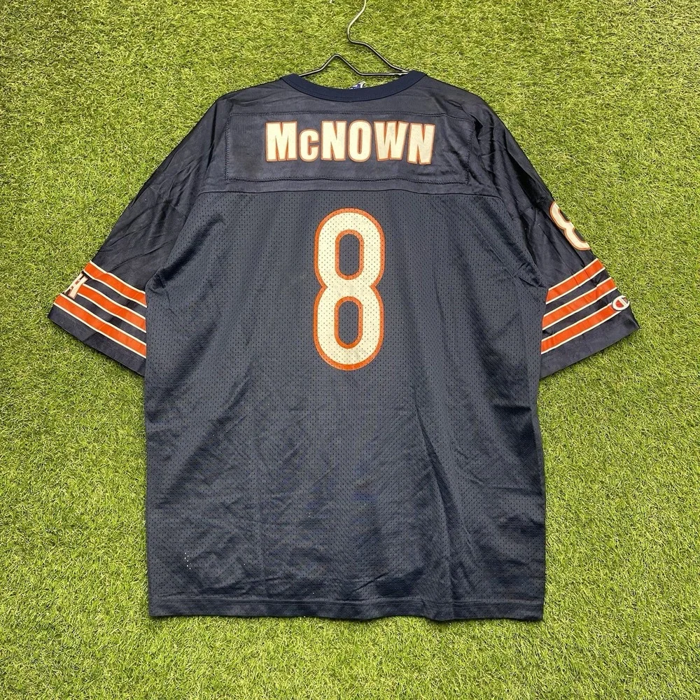 Champion Chicago Bears Football Jersey Mens 2XL 52 #8 Cade McNown Blue Navy